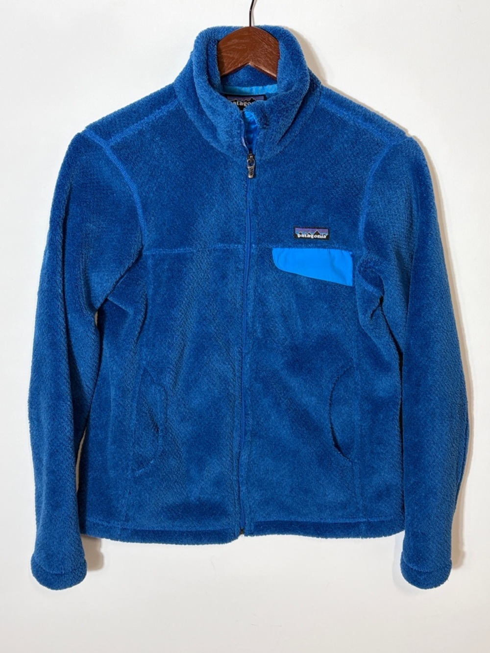 Patagonia Blue Fleece Jacket Full Zip Women’s Small Cozy Soft